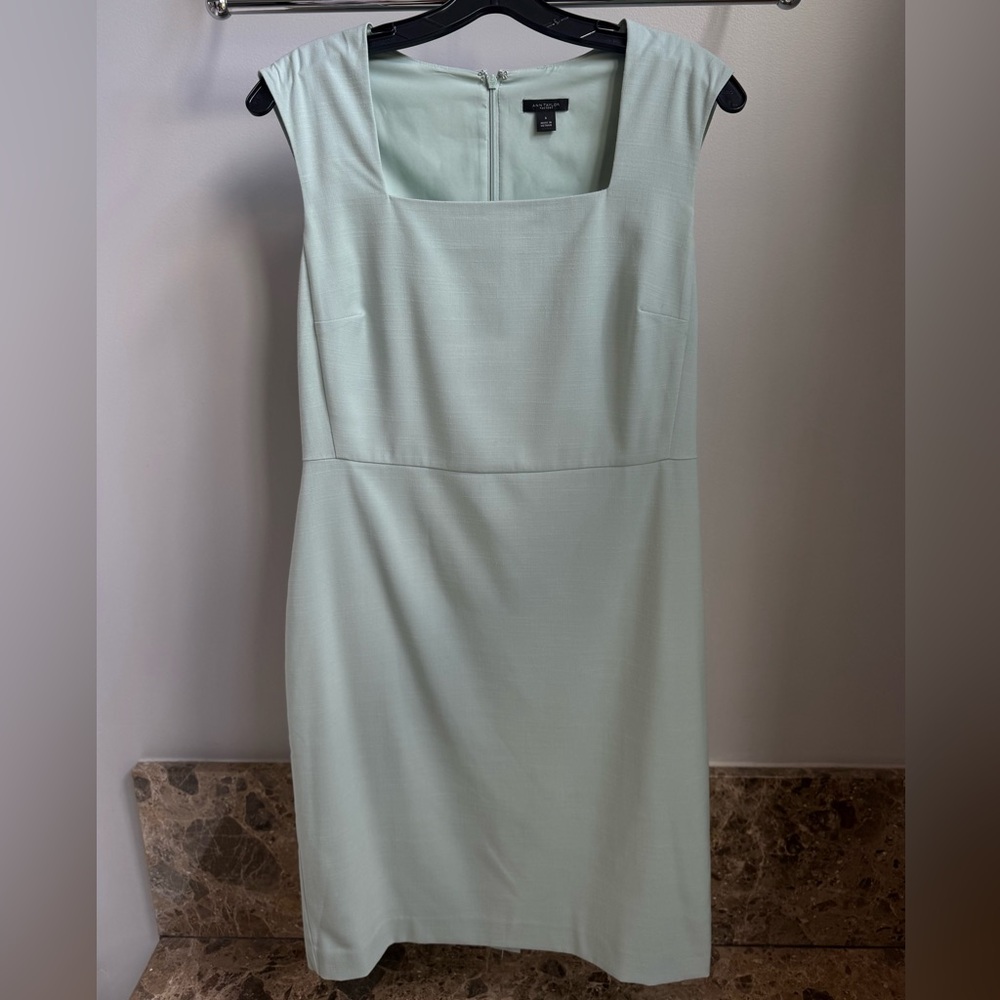 Ann Taylor Mint Green Sleeveless Dress